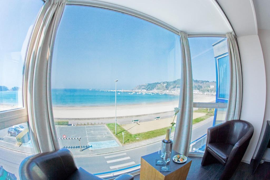 Hotel De La Plage Erquy Zimmer foto